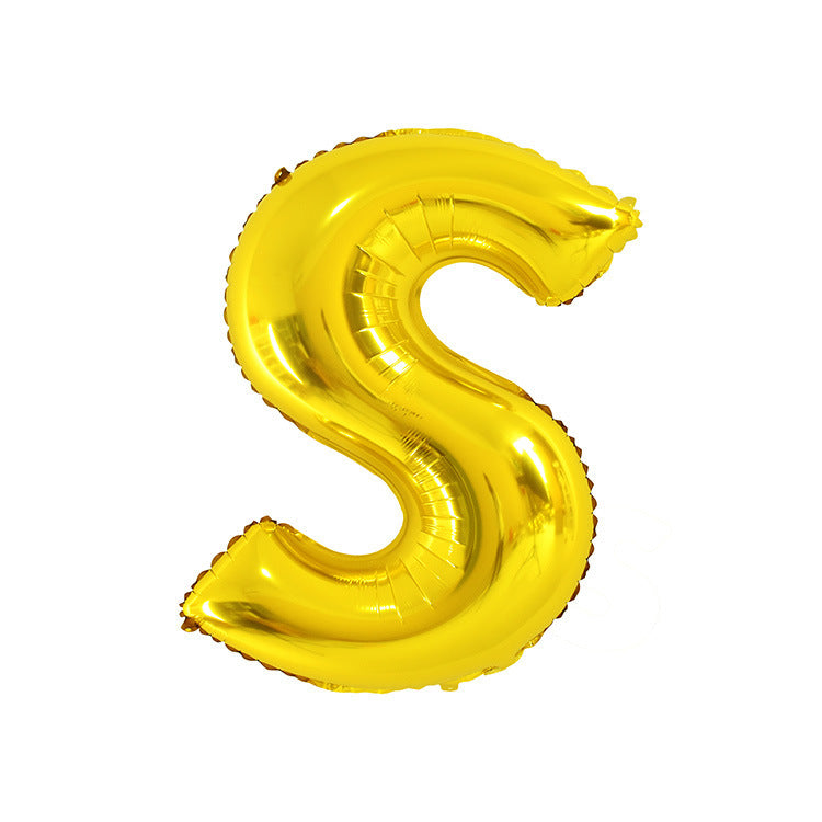 English Letter Aluminum Balloon Birthday Party Decoration
