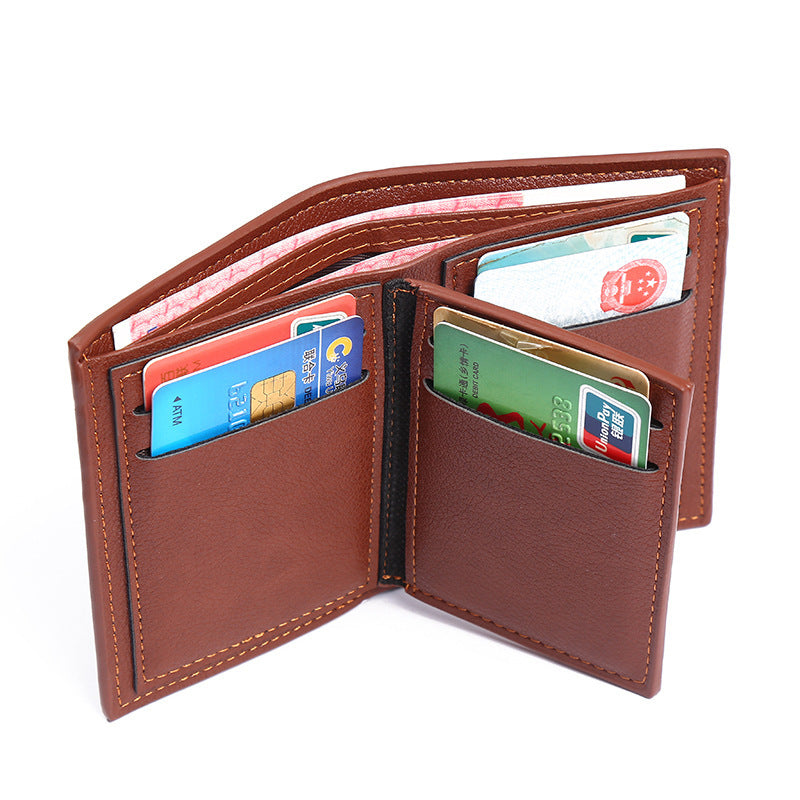 Men Short Leather Wallet