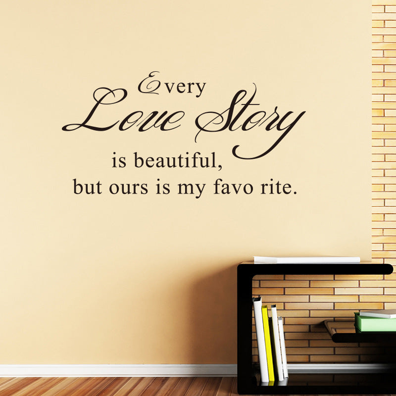 Every Love Storyy Printed Wall Stickers