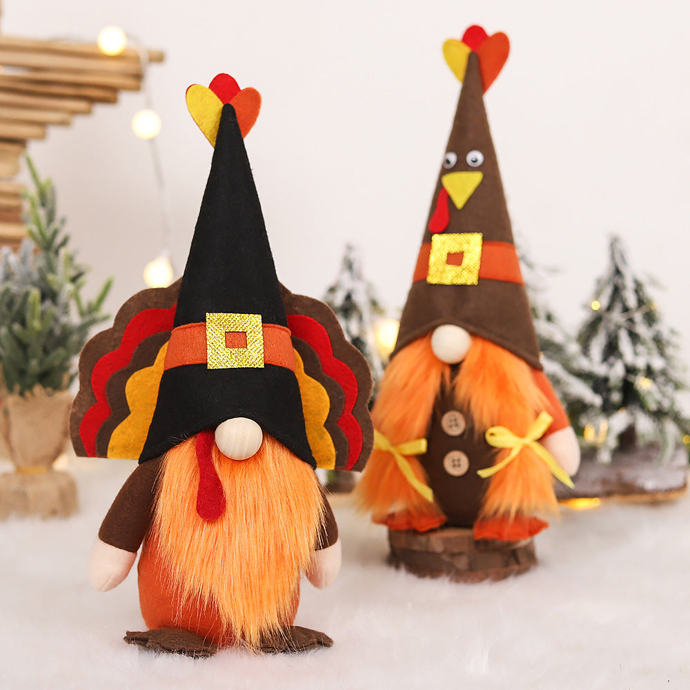 Thanksgiving Turkey Doll Ornaments Supplies