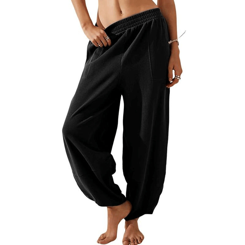 Women's Wide Leg Pants With Pockets For Casual Wear