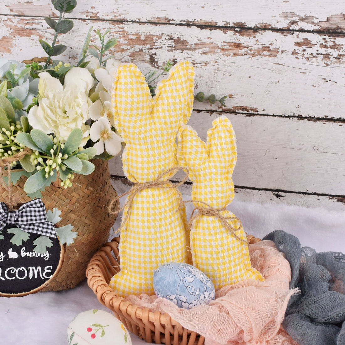 Easter Fabric Rabbit Decoration