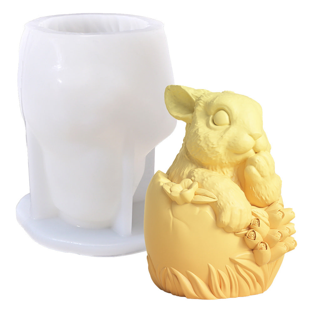 Easter Egg Rabbit Aromatherapy Candle Mould Diy