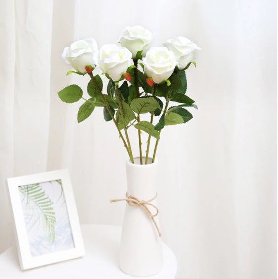 Artificial Red Rose Flowers