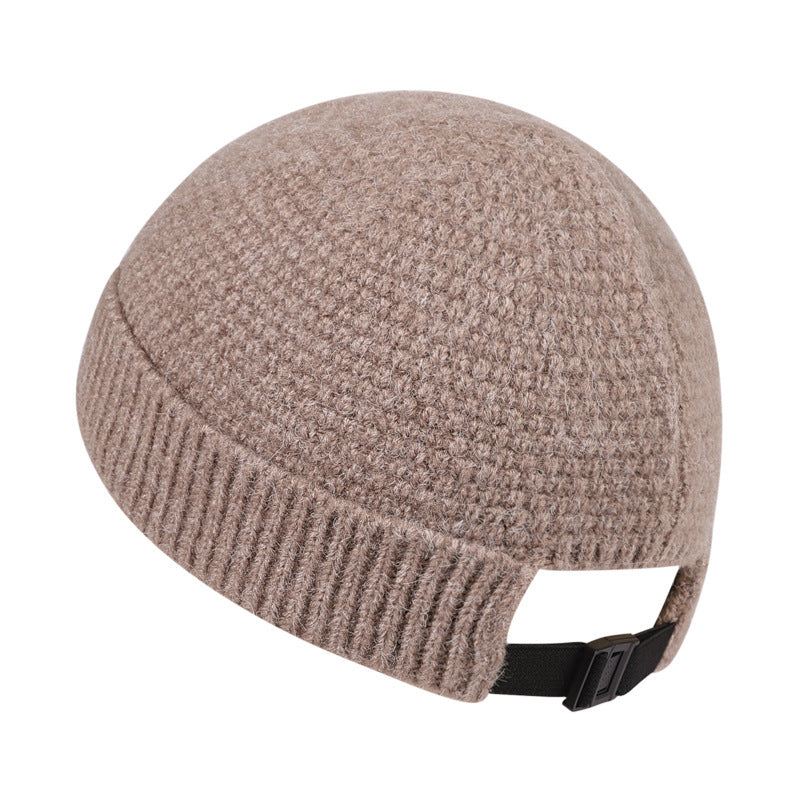 Outdoor Winter Warm Hemming Knitted Woolen Cap