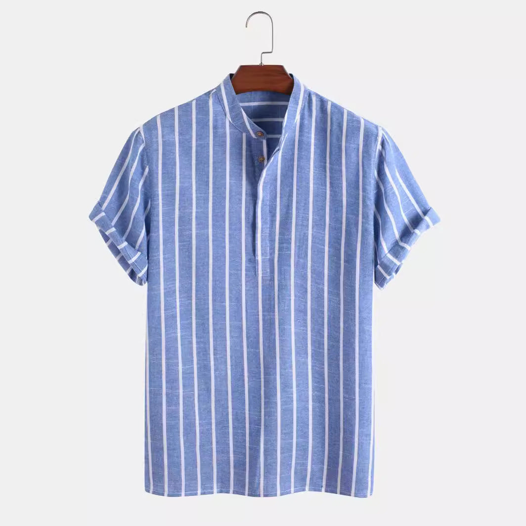 Summer Men's Clothing Short Sleeve Shirt