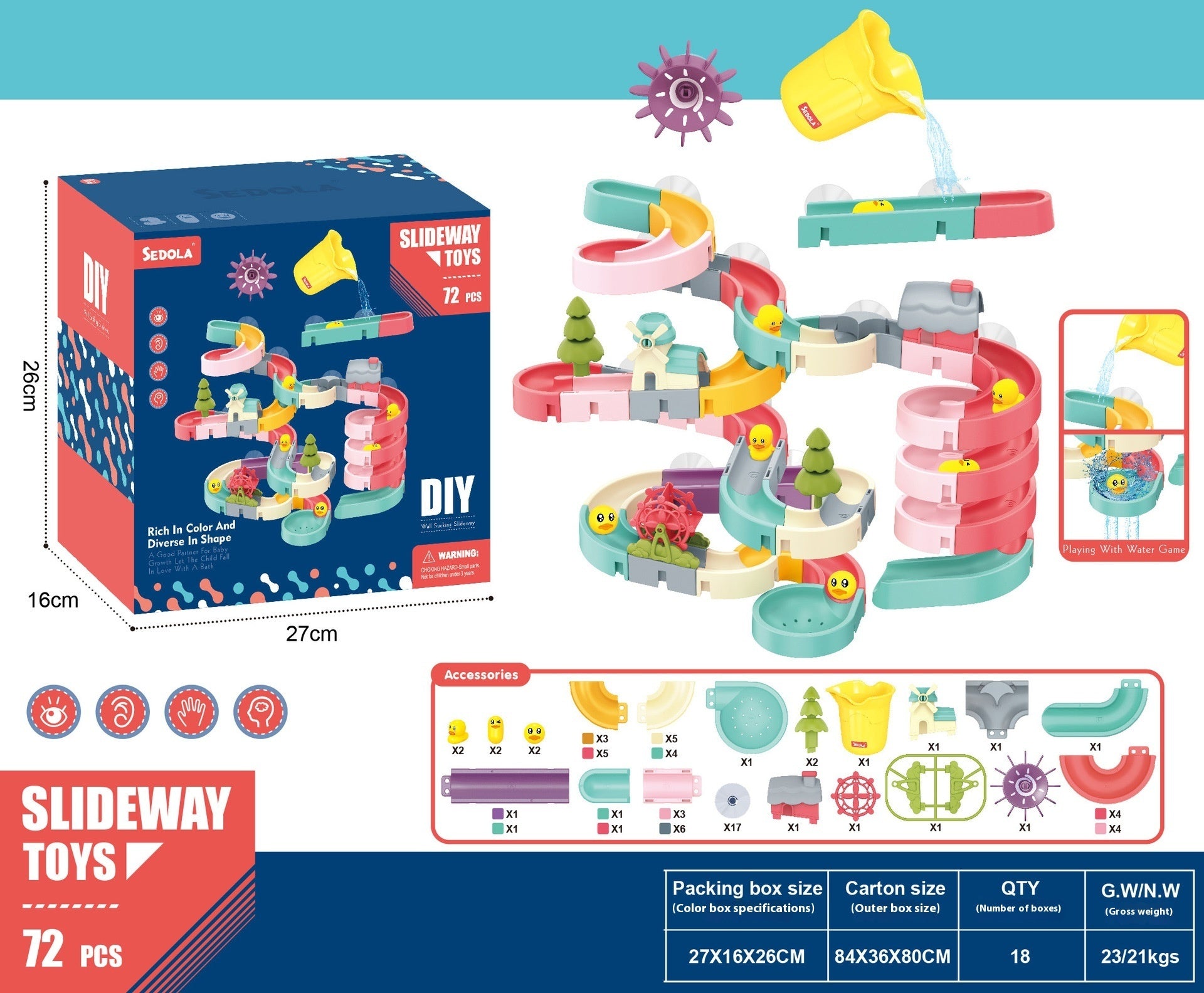 Assembled Bath Bathroom Shower Water Toys