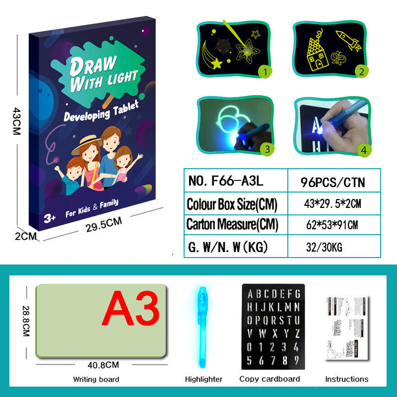 Educational Light Effects Puzzle Board Sketchpad Toy