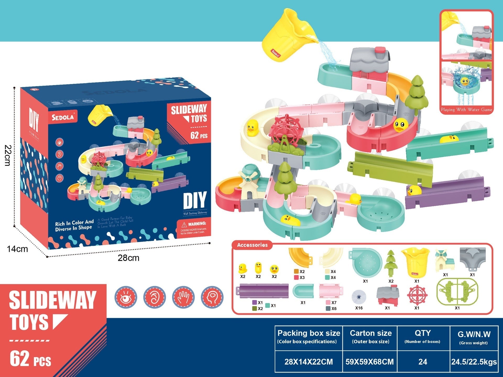 Assembled Bath Bathroom Shower Water Toys