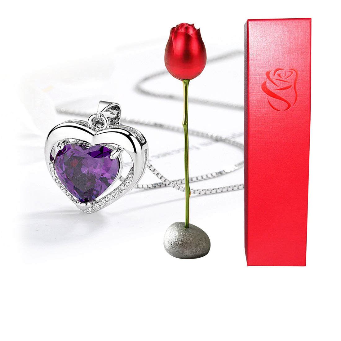 Valentines Day Gift Heart Shaped Necklace