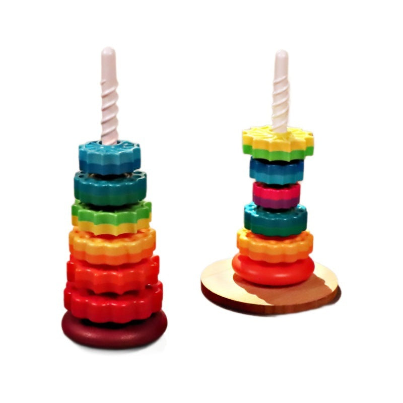 Rainbow Rotating Tower Toy