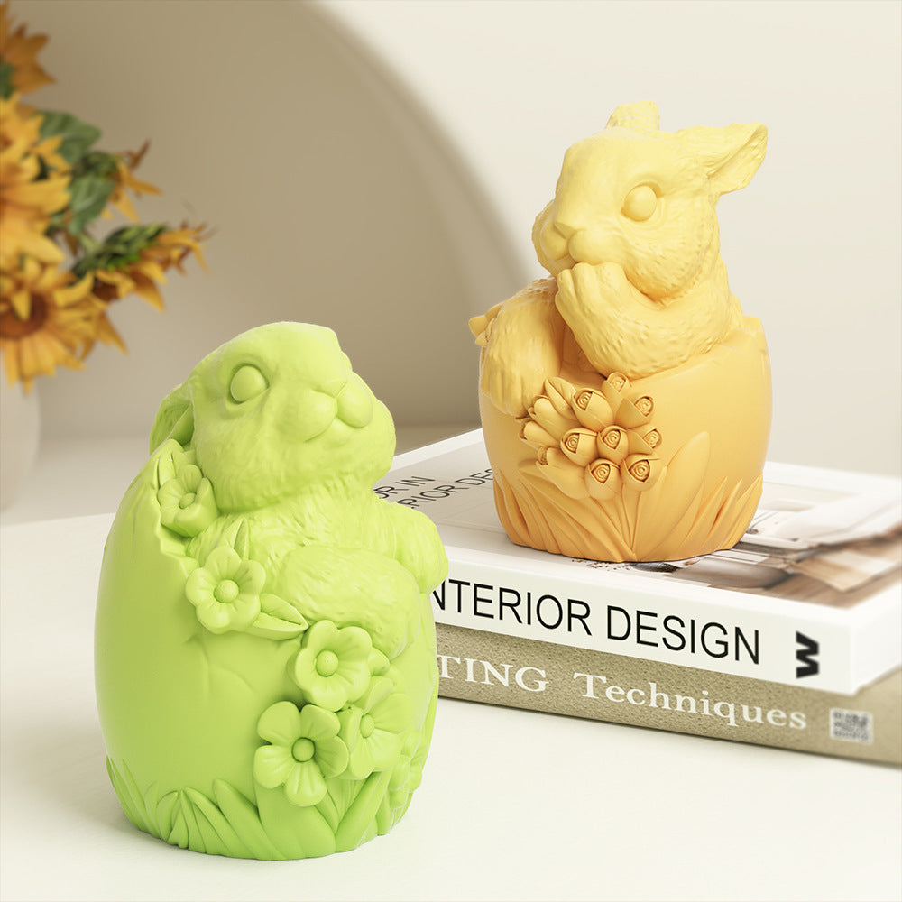 Easter Egg Rabbit Aromatherapy Candle Mould Diy