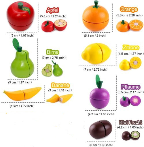 Wooden Vegetable Magnetic Children's Play House