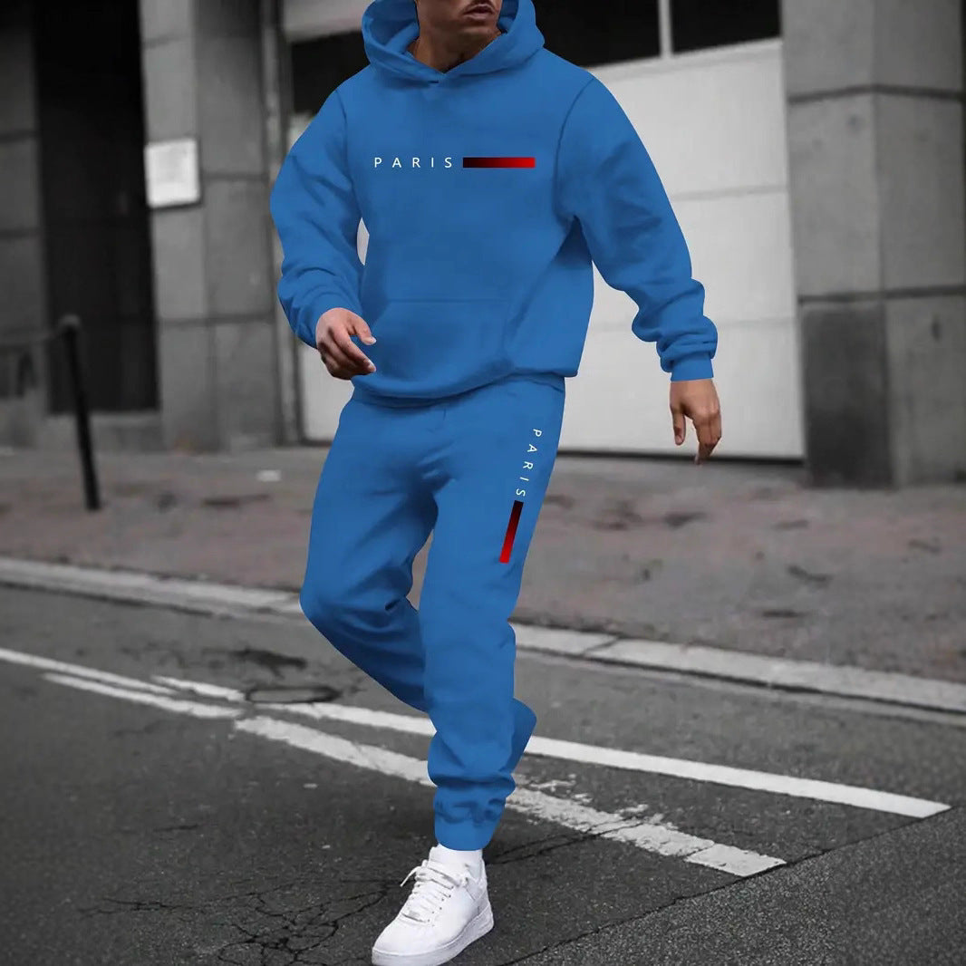 Men's Sweater Sport Pants Suit