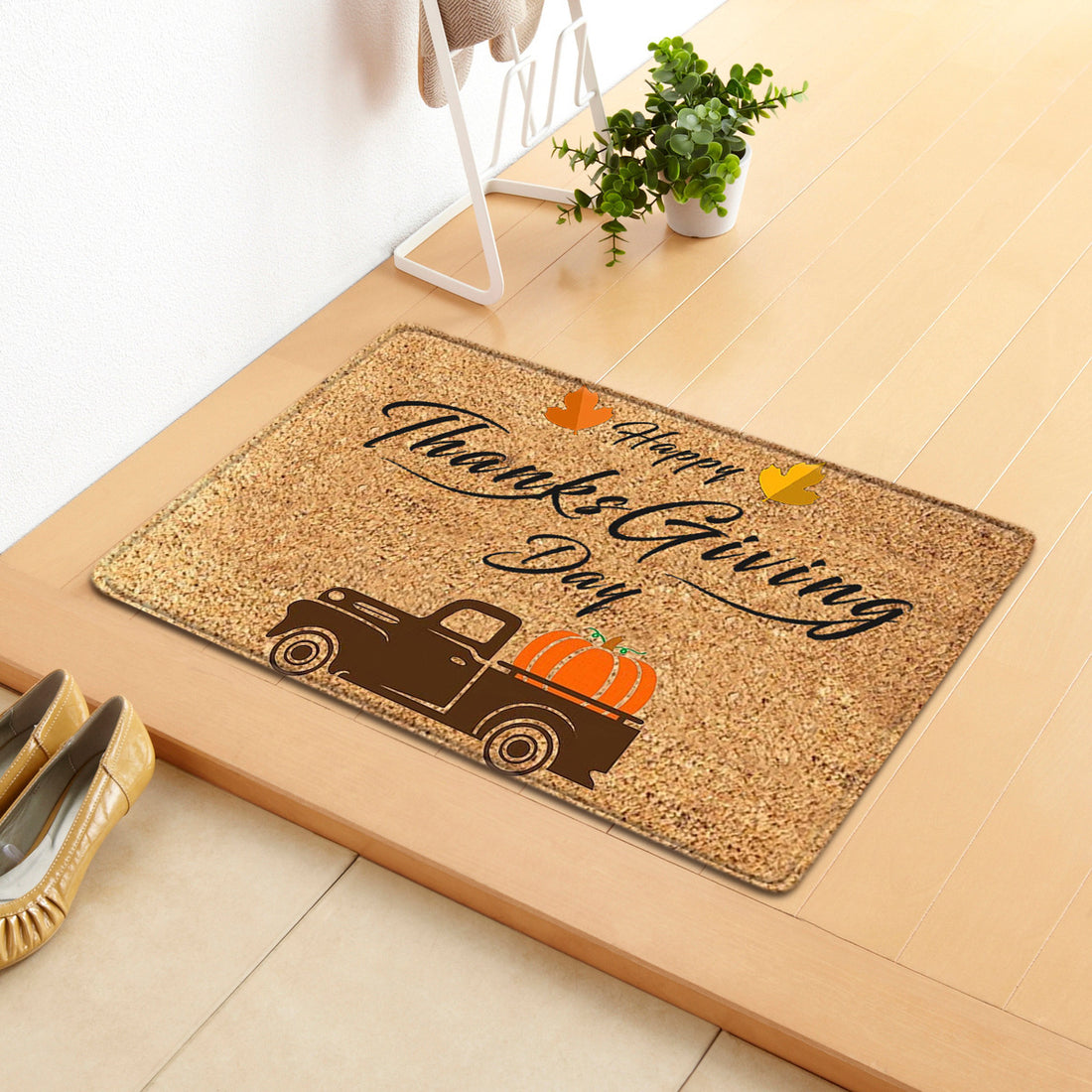 Fall Autumn Pumpkin Doormat Thanksgiving