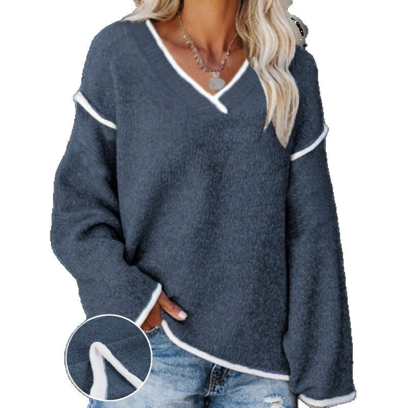 Casual Plus Size Women's Knitted Blouse