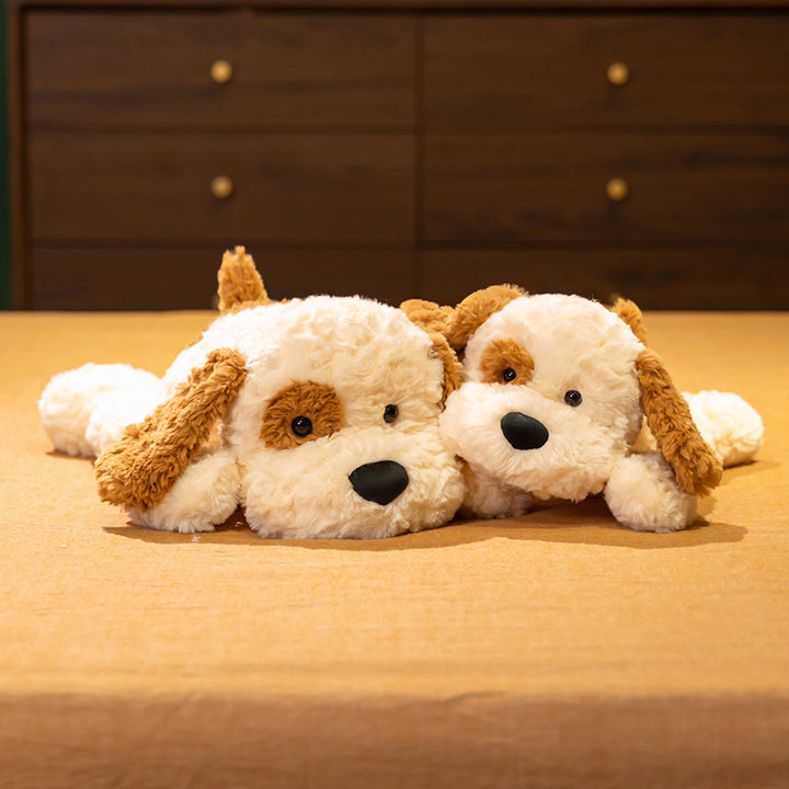 Soft And Adorable Lying Spot Dog Plush Toys