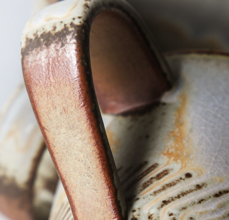 Japanese vintage stoneware coffee cup