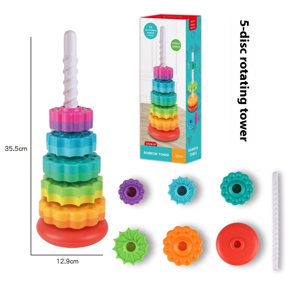 Rainbow Rotating Tower Toy