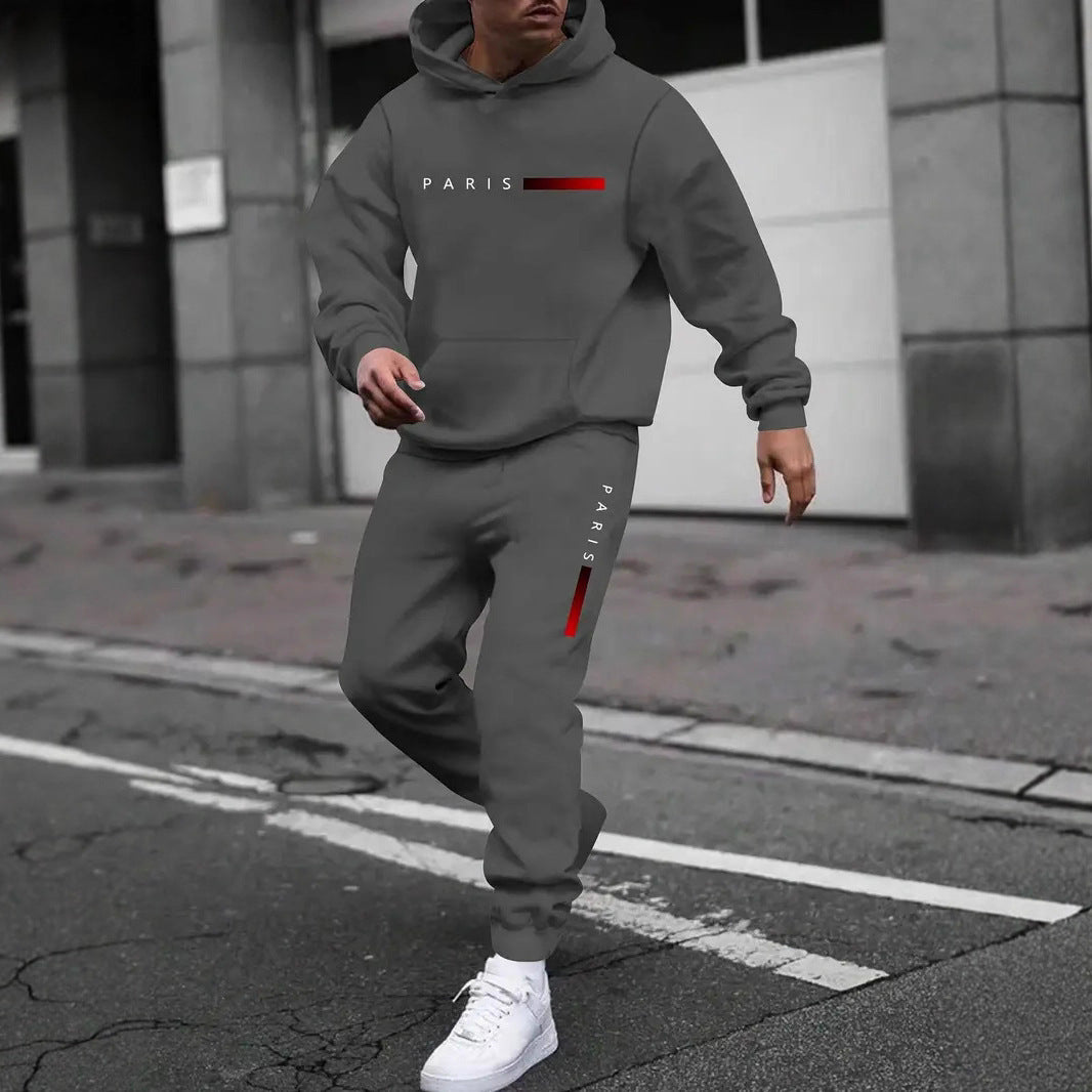 Men's Sweater Sport Pants Suit