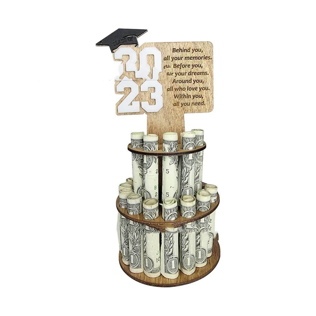 Wooden Money Clip For Graduation Gift Crafts