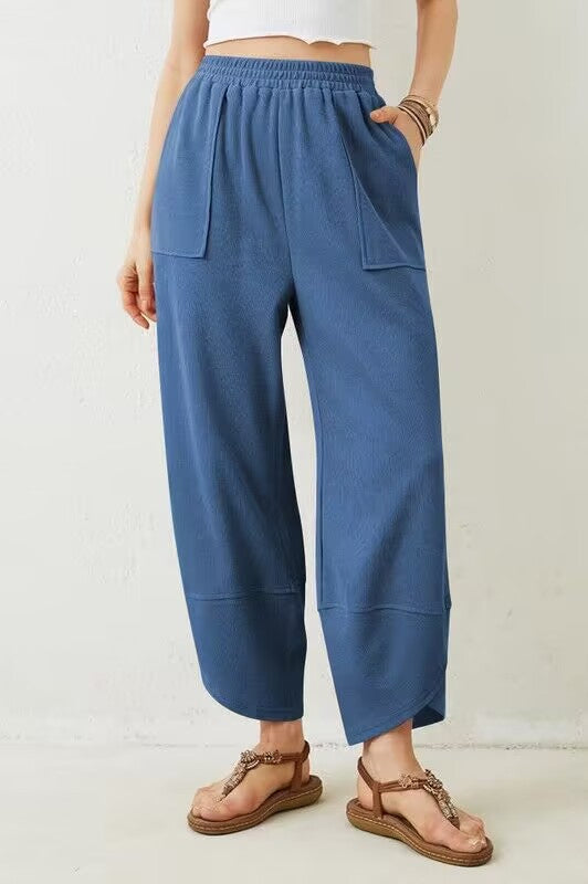 Women's Wide Leg Pants With Pockets For Casual Wear