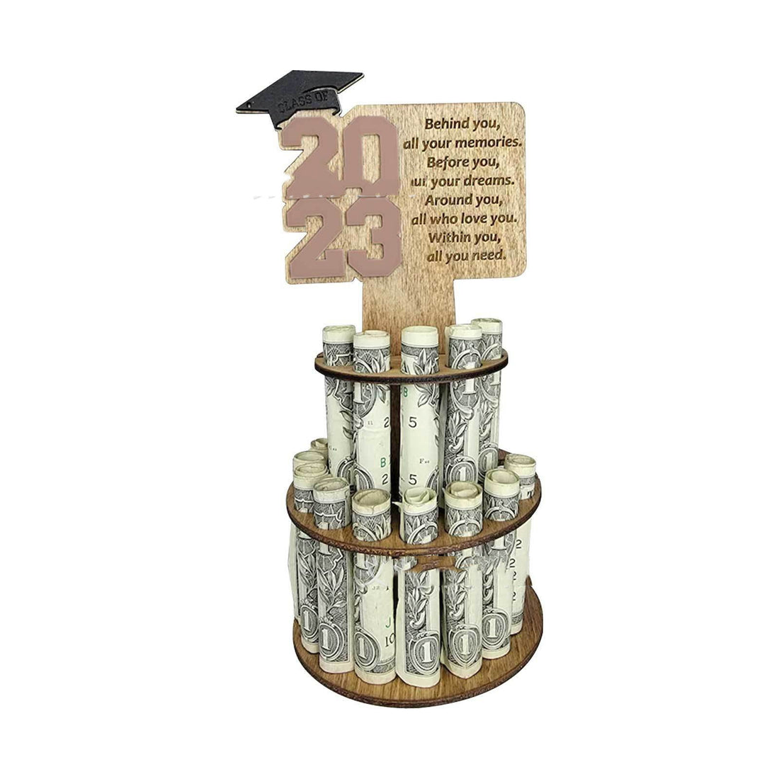 Wooden Money Clip For Graduation Gift Crafts