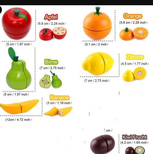 Wooden Vegetable Magnetic Children's Play House