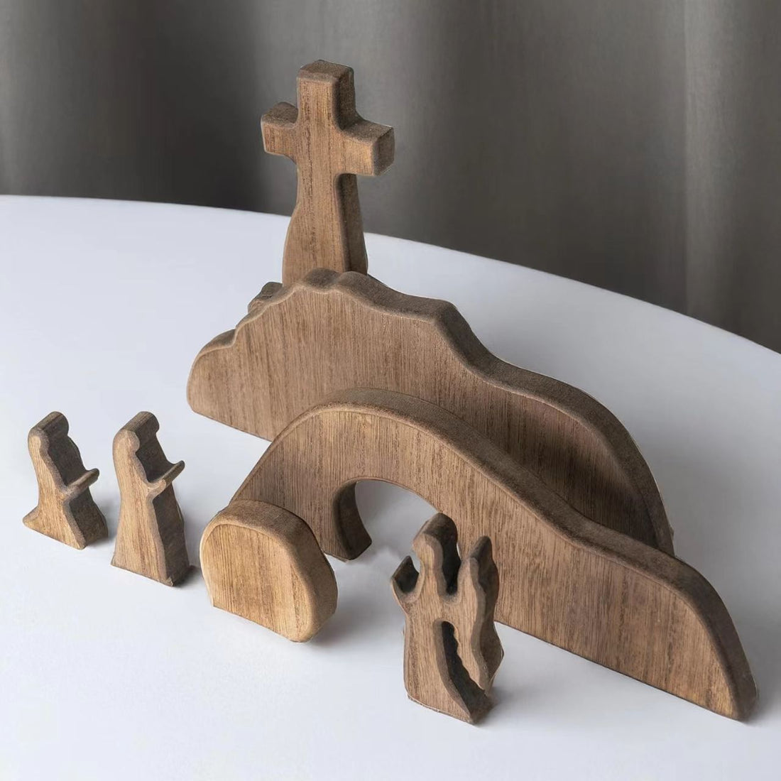 Cross Easter Site Wooden Decorative Ornaments