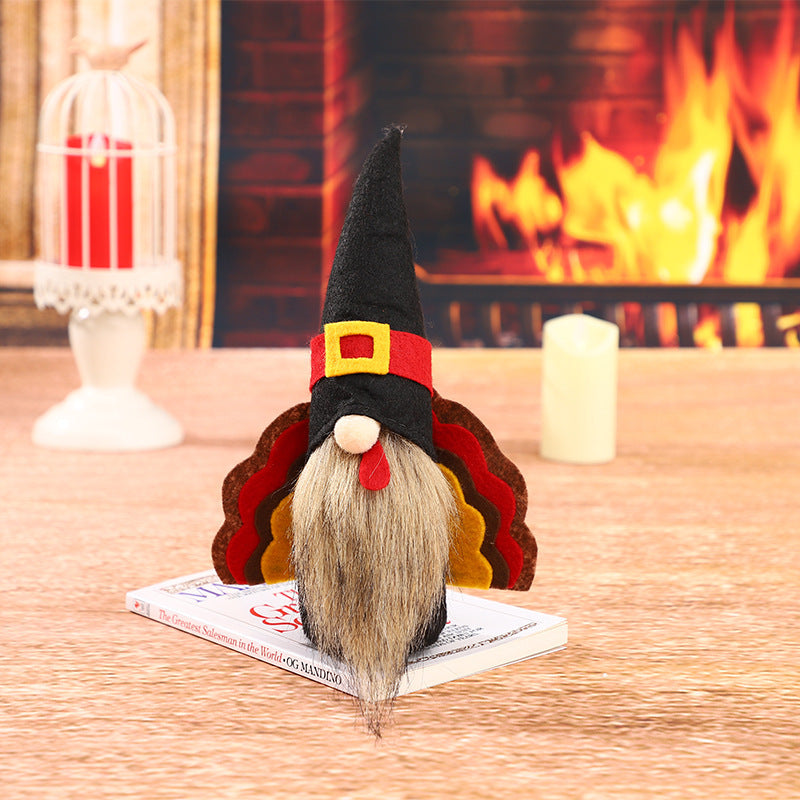 Turkey Rudolph Thanksgiving Decoration Doll