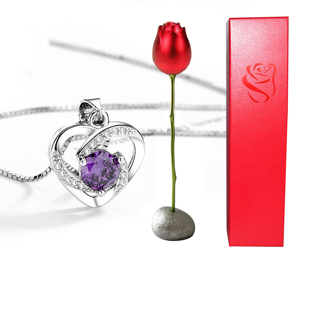 Valentines Day Gift Heart Shaped Necklace