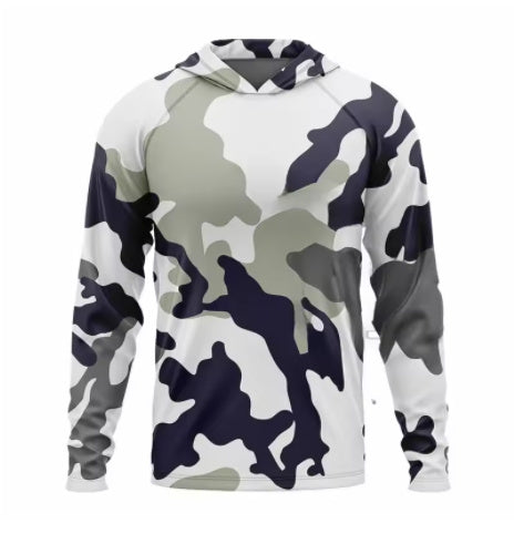 Men's Outdoor Breathable Hood Long Sleeve Shirt