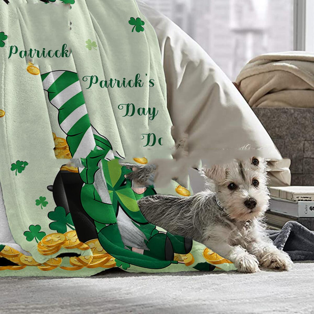 St Patrick's Day Flannel Blanket