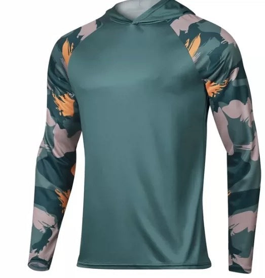 Men's Outdoor Breathable Hood Long Sleeve Shirt