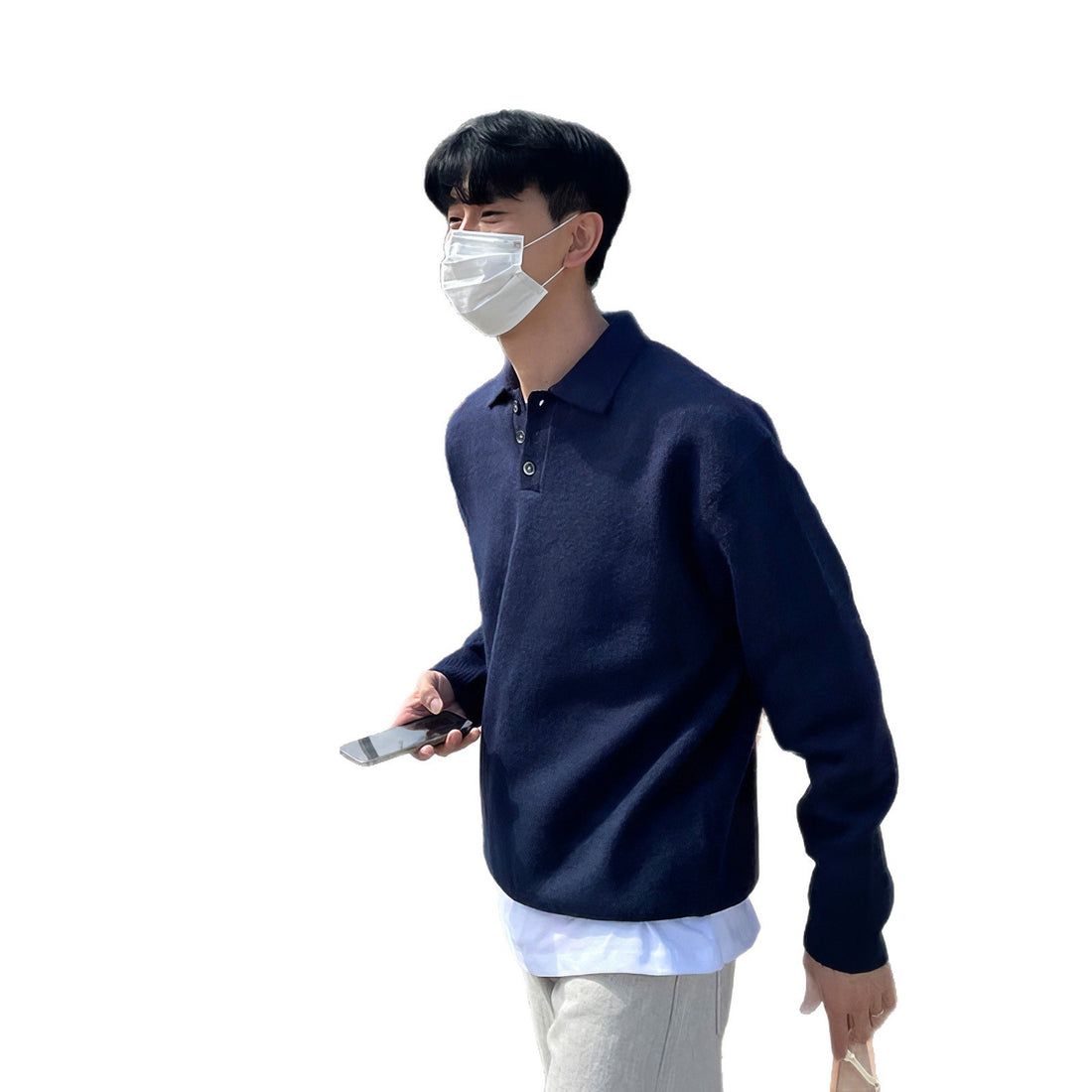 Men’s Polo Collar Sweater