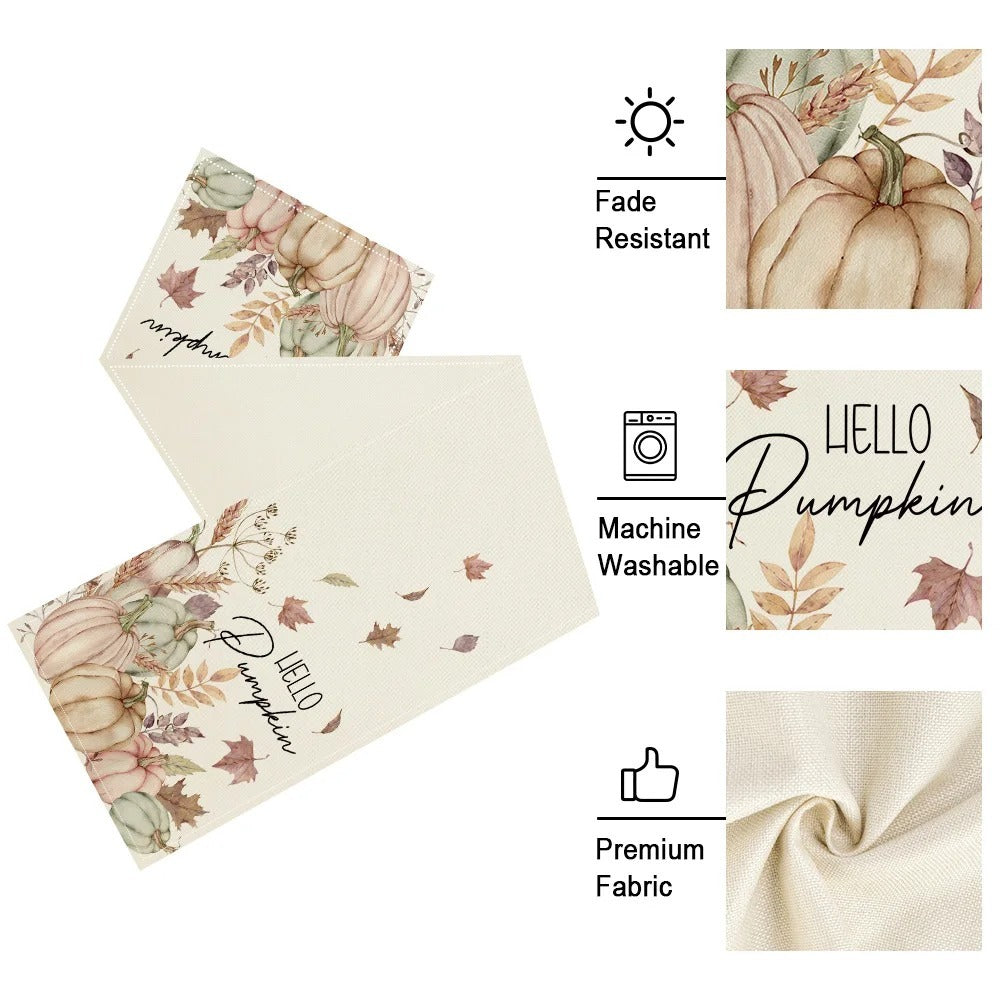 Thanksgiving Holiday Decoration Kitchen Tablecloth