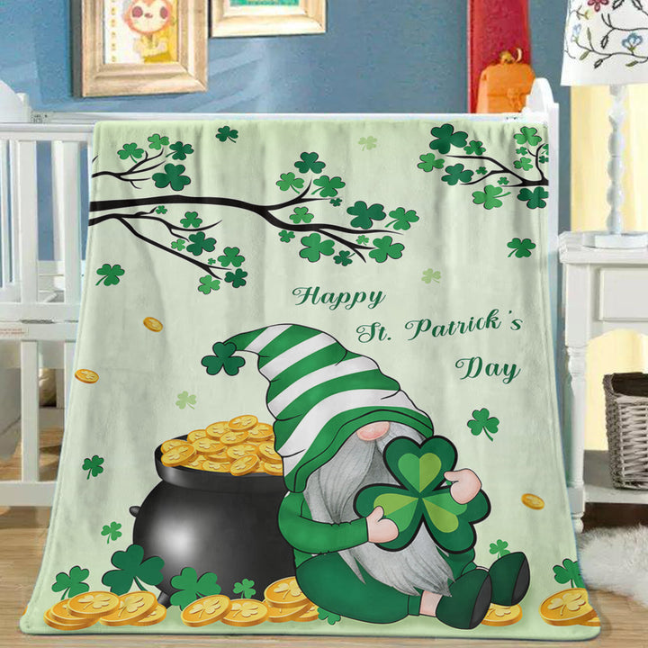 St Patrick's Day Flannel Blanket