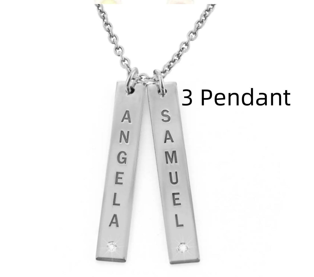 Personalized Vertical Necklace Mother's Day Gift