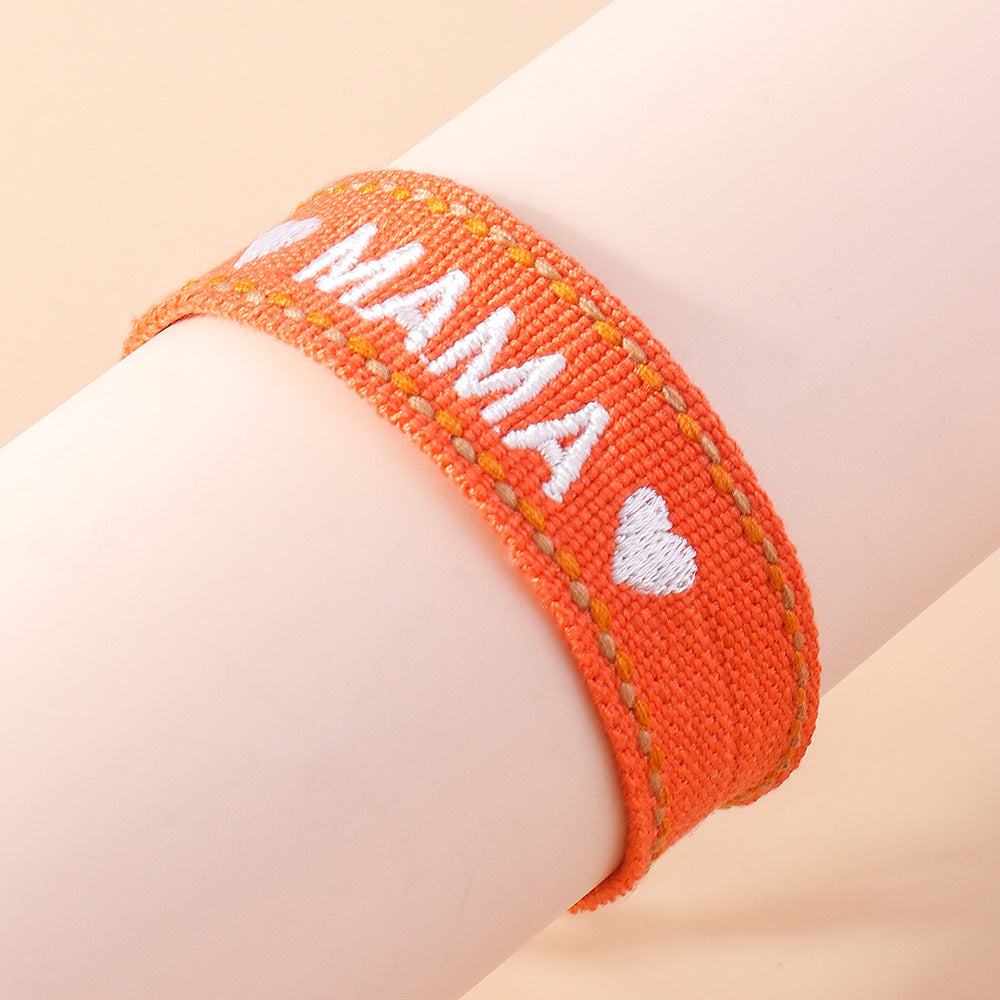 Mother's Day Woven Bracelet Strap