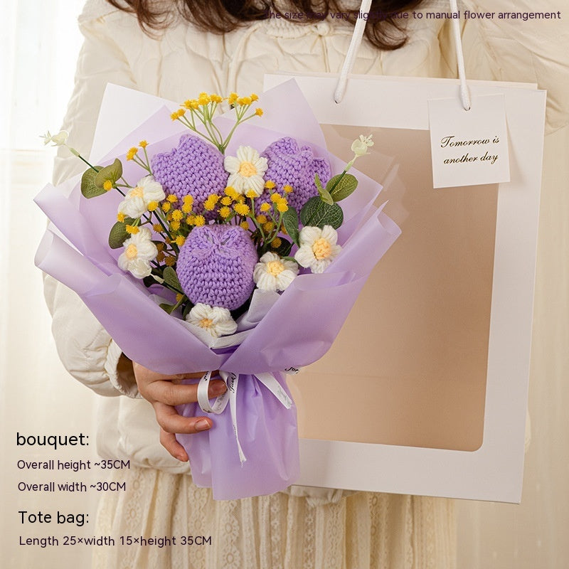 Tulip Knitted Bouquet Gift Graduation