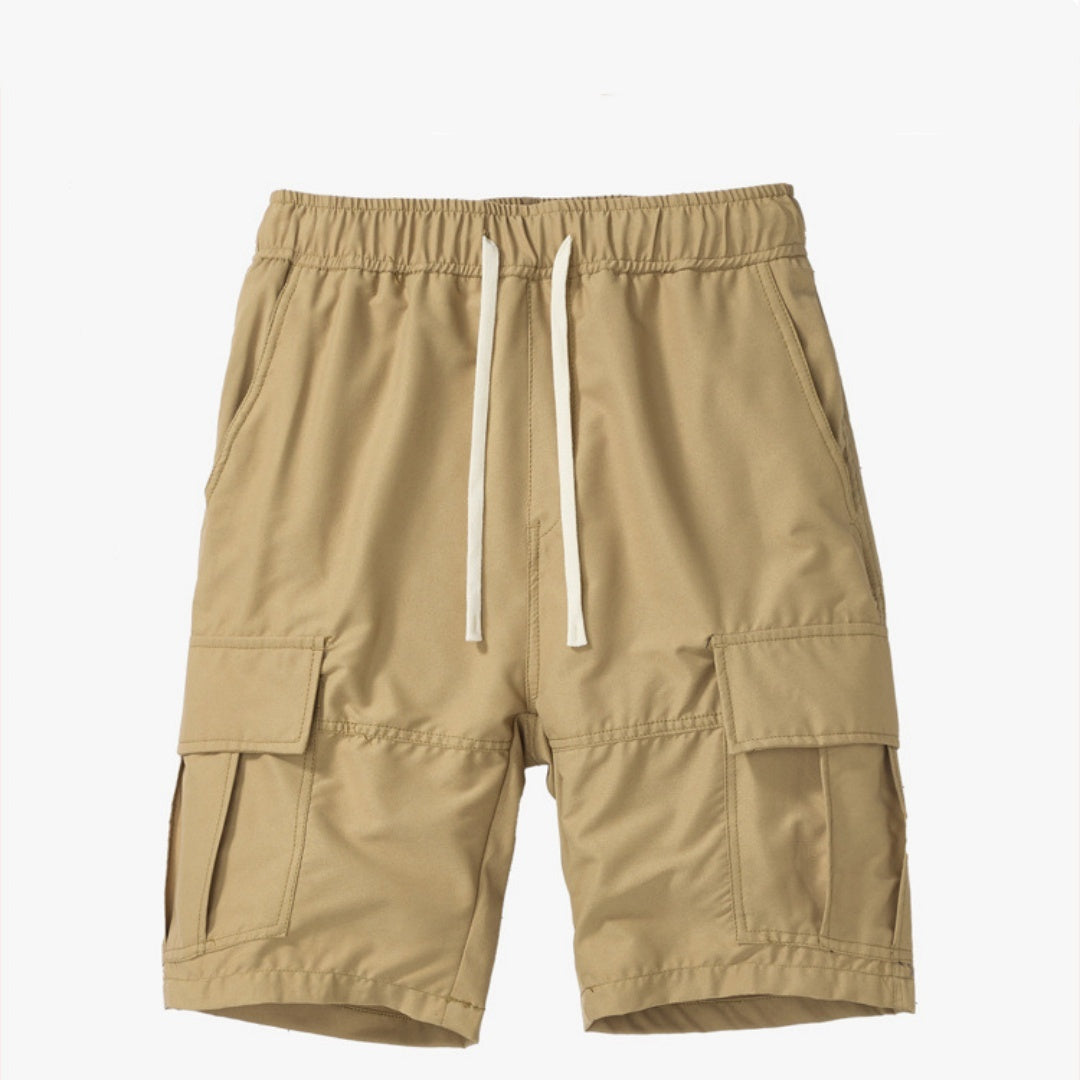 Men's Multi-pocket Loose Cropped Pants