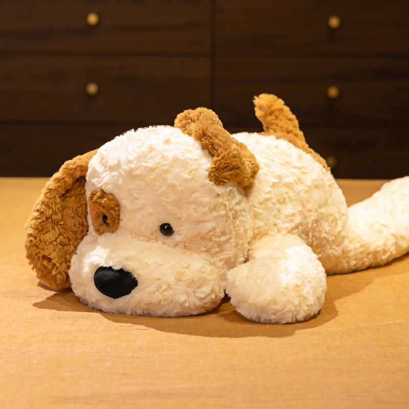 Soft And Adorable Lying Spot Dog Plush Toys