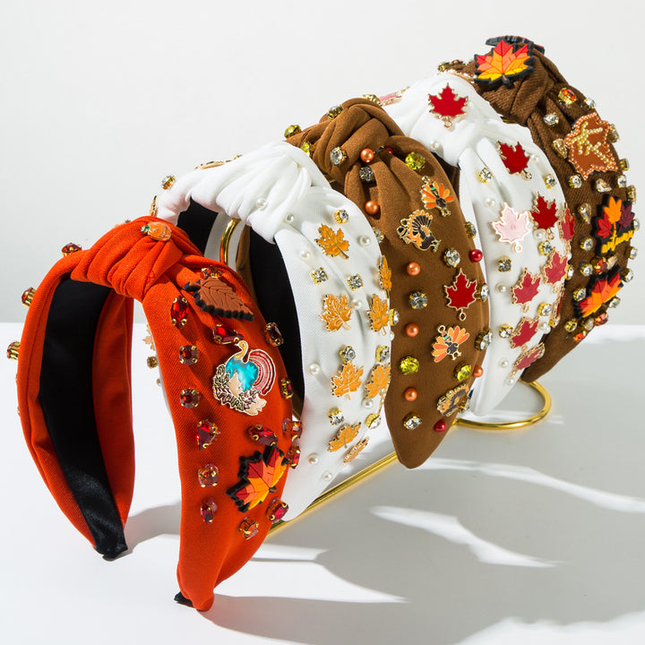 Turkey Thanksgiving Maple Leaf Headband