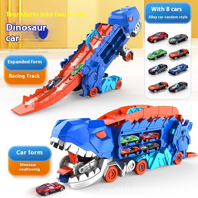 Tyrannosaurus Dinosaur Deformation Track Gliding Car