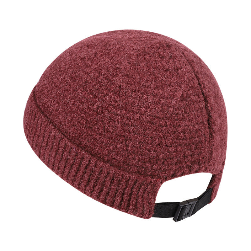 Outdoor Winter Warm Hemming Knitted Woolen Cap