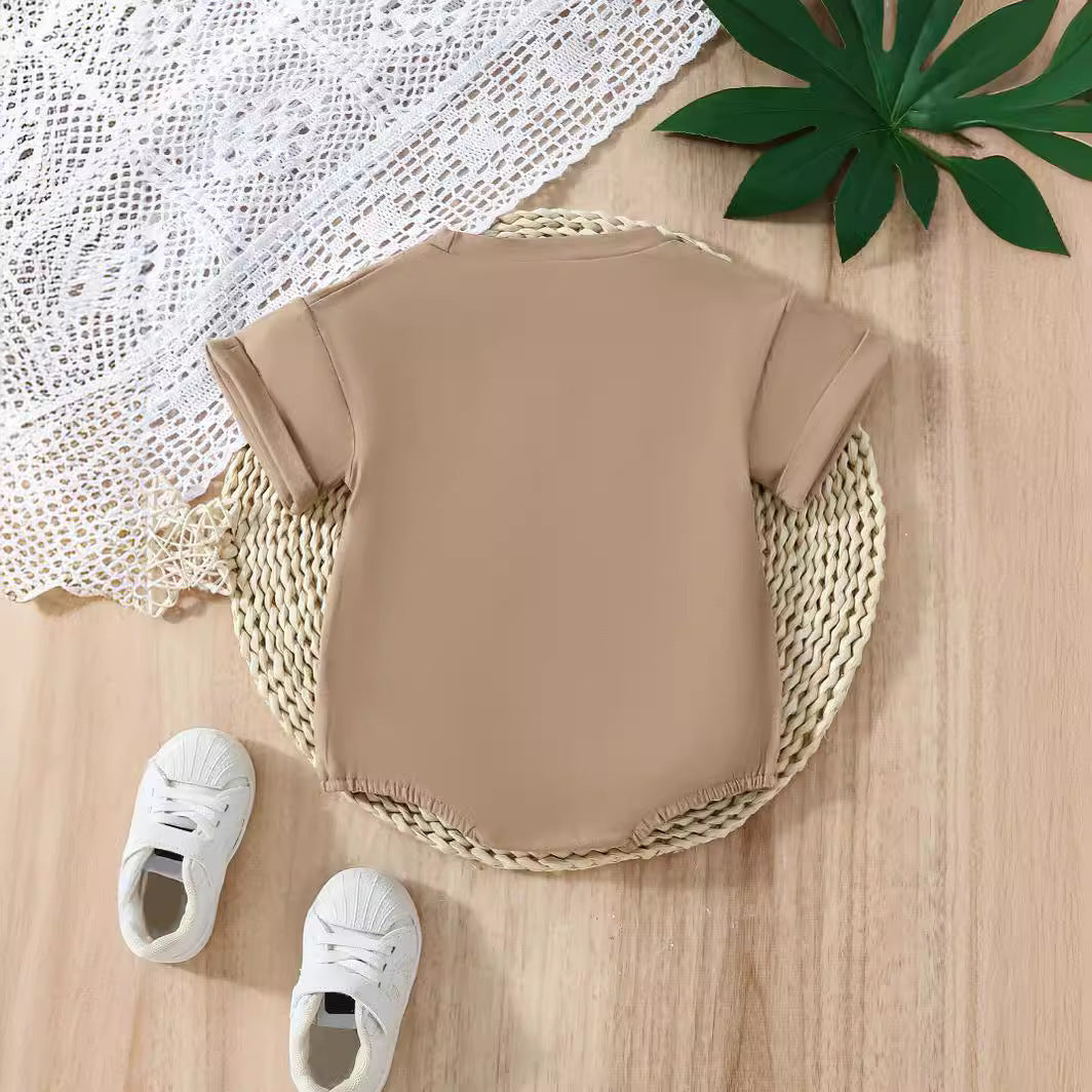 Baby Cute Cow Toy Pullover Triangle Rompers