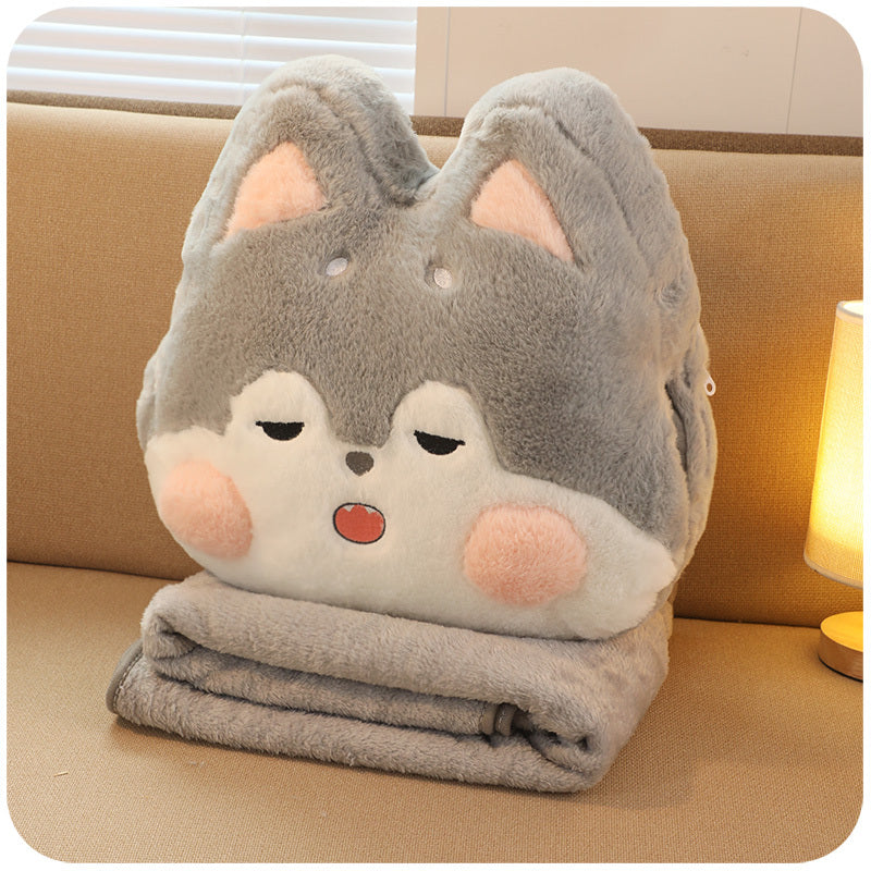 Easter Throw Pillow Quilt Small Blanket