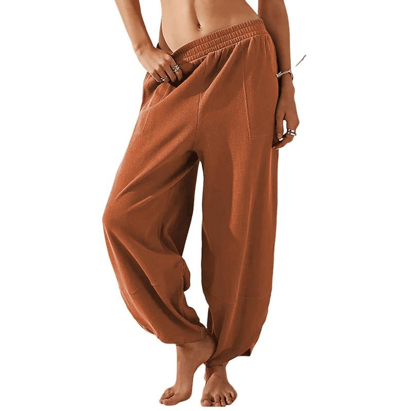 Women's Wide Leg Pants With Pockets For Casual Wear