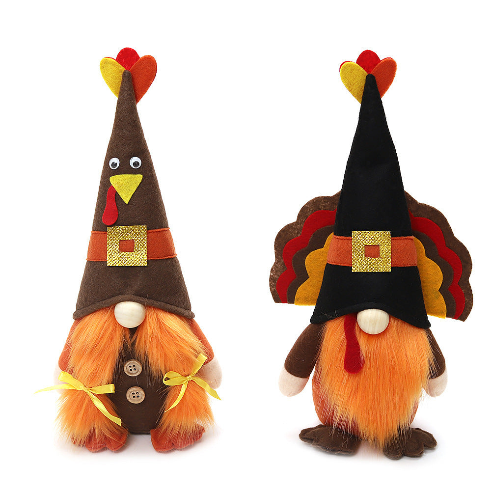 Thanksgiving Turkey Doll Ornaments Supplies