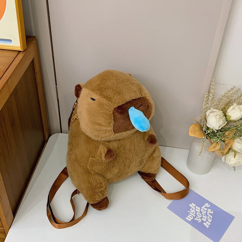 Capybara Backpack Plush Toy